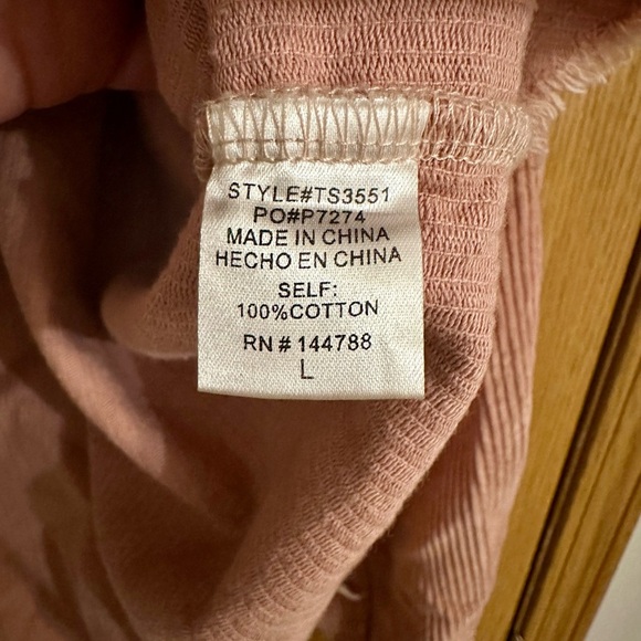 heyday Women's Corduroy Utility Jacket in Soft Pink | Size L - Picture 4 of 6